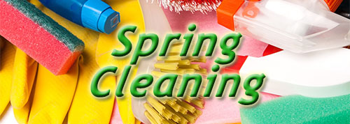 Spring Cleaning - cleaning supplies